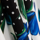 Trench Stretch Tulipes Bleu à Pois - Ribes y Casals