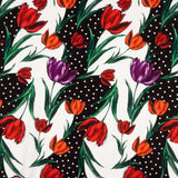 Trench Stretch Tulipes Rouge à Pois - Ribes y Casals