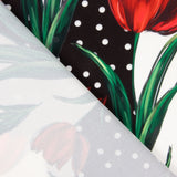 Trench Stretch Tulipes Rouge à Pois - Ribes y Casals