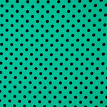 Gabardine Elastique Pois 17mm Vert-Noir - Ribes y Casals