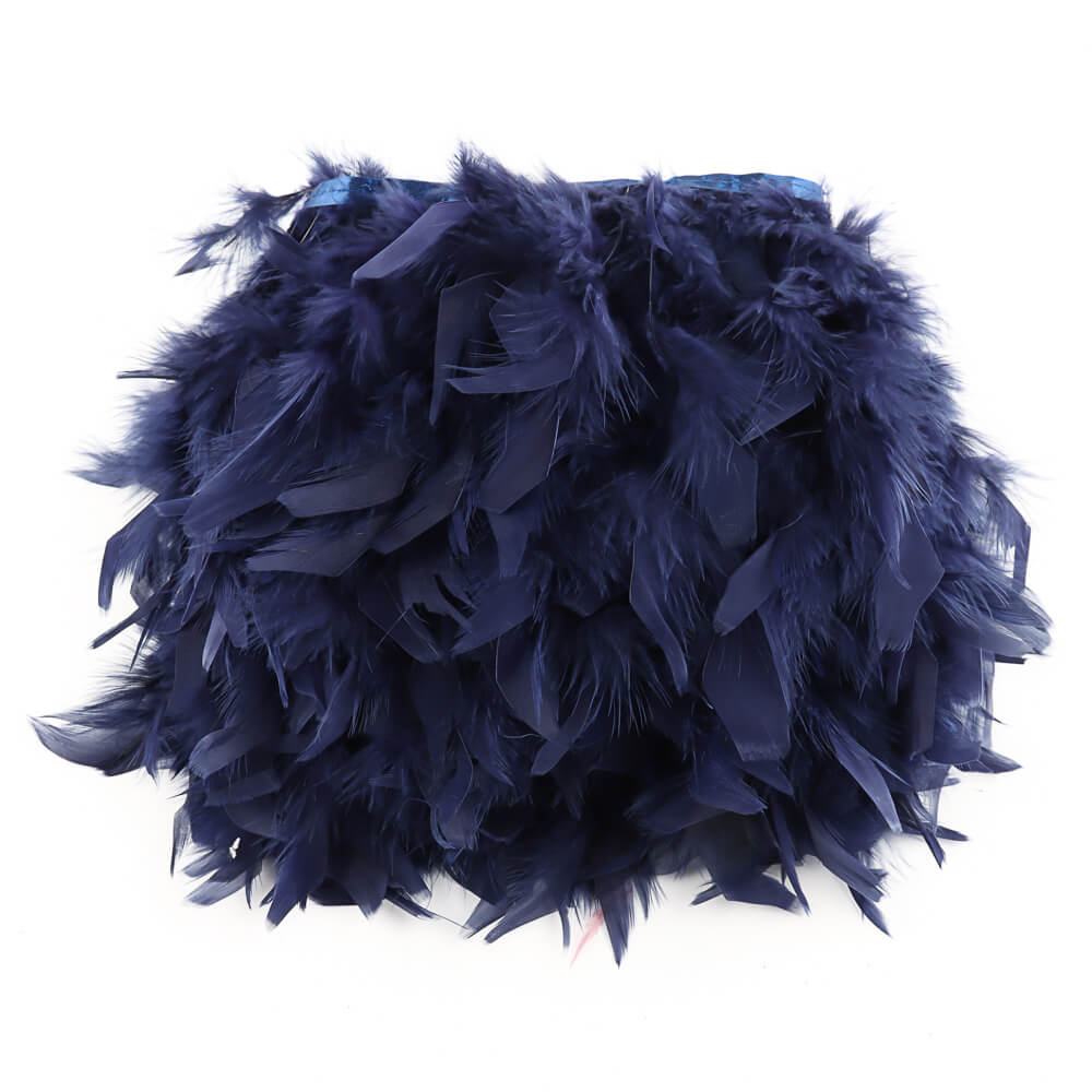 Flecos de Pluma Pavo Azul Marino. - Ribes y Casals