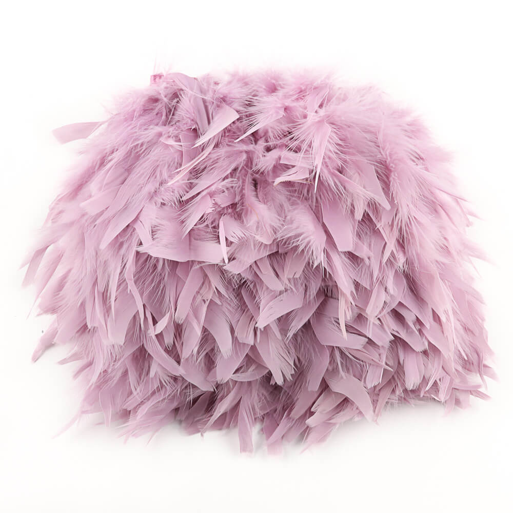 Flecos de Pluma Pavo Rosa Palo. - Ribes y Casals