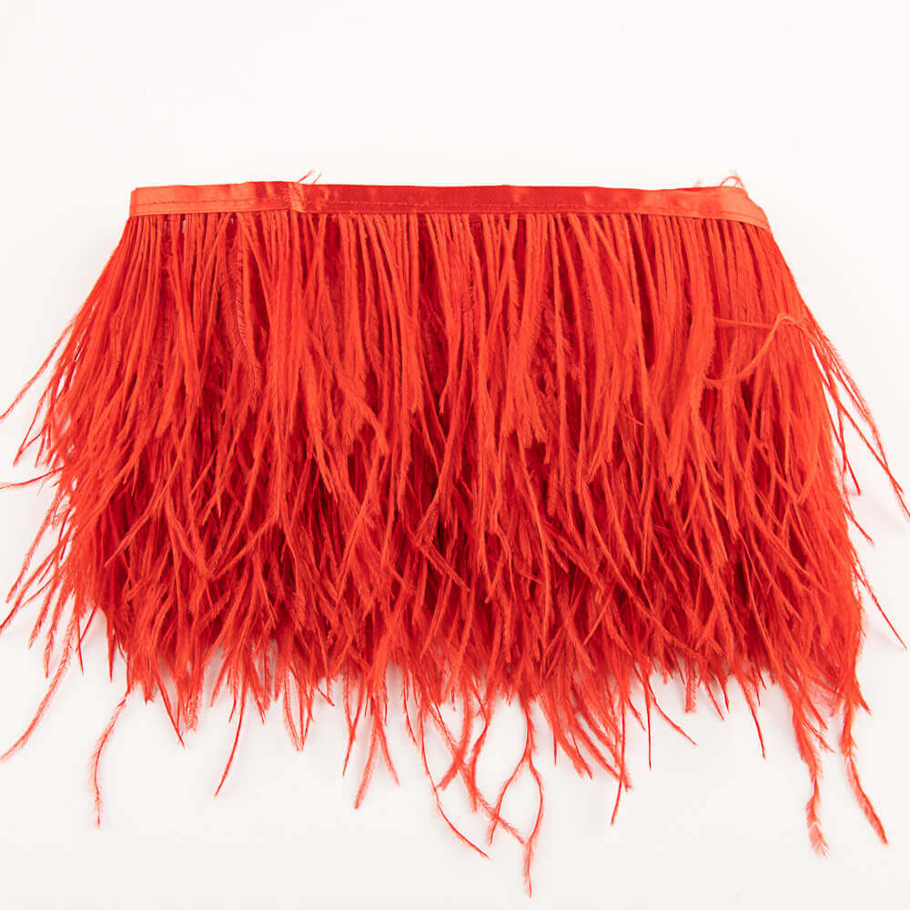 Flecos de Pluma Avestruz Rojo. - Ribes y Casals