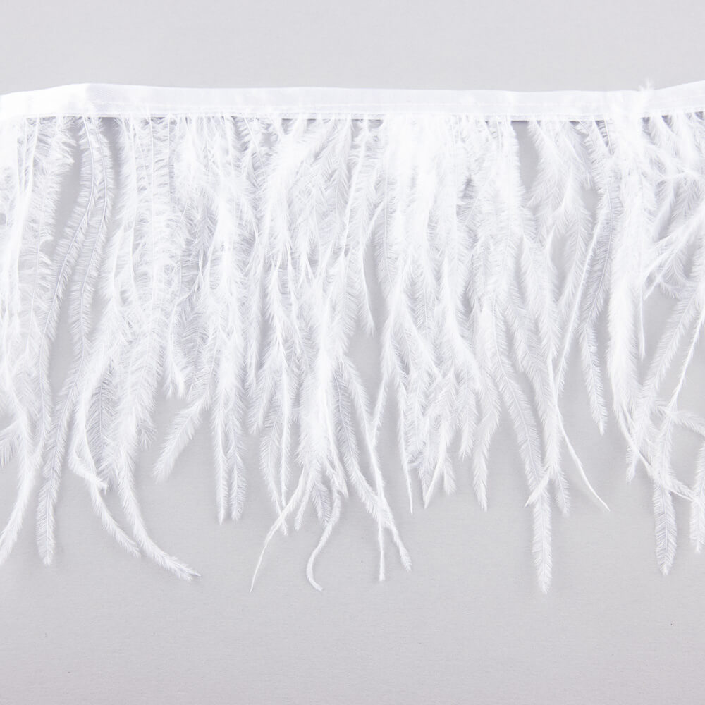 Flecos de Pluma Avestruz Blanco. - Ribes y Casals