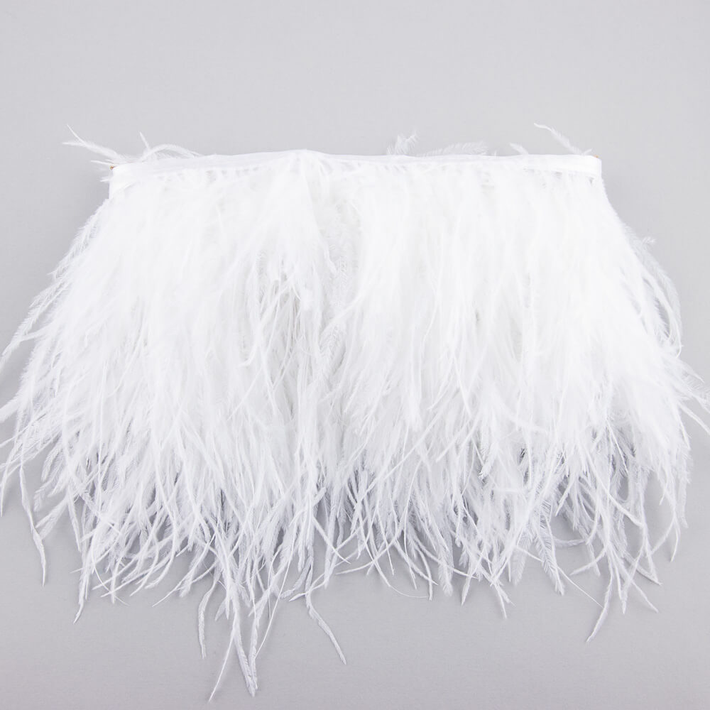 Flecos de Pluma Avestruz Blanco. - Ribes y Casals