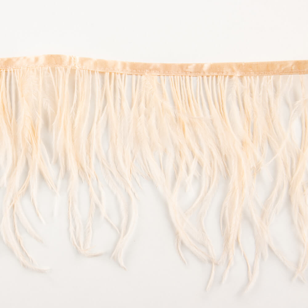 Galon Plumes Autruche Saumon - Ribes y Casals