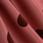 Fama Rhubarbe Points Roses Floqué Grenat 30mm - Ribes y Casals