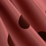 Fama Rhubarbe Points Roses Floqué Grenat 30mm - Ribes y Casals