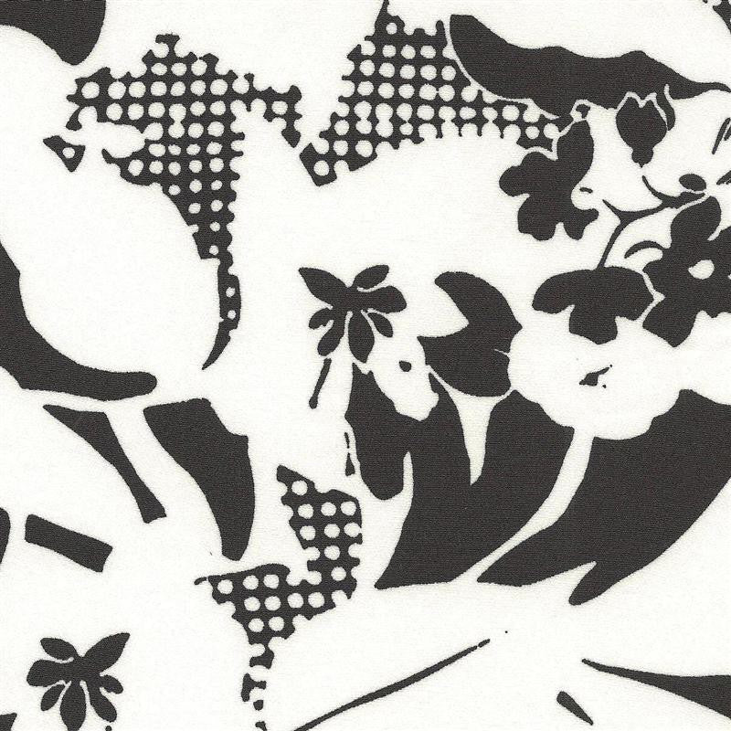 Crispy Milano Fleurs Blanc Noir - Ribes y Casals