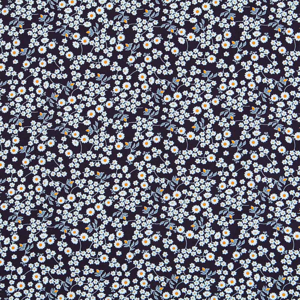 Coton Marguerites Navy - Ribes y Casals