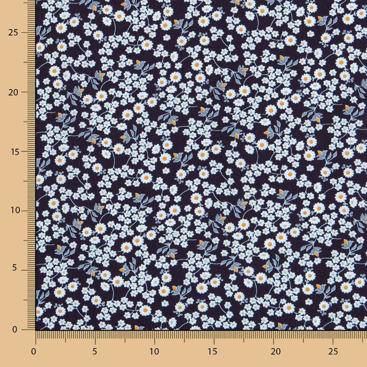 Coton Marguerites Navy - Ribes y Casals