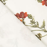 Toile de coton imprimée « Fleurs sauvages » couleur terre cuite - Ribes y Casals