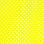 Popeline Pois 2mm. Fond Jaune Pois Blanc - Ribes y Casals