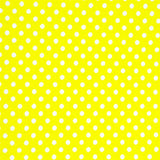 Popeline Pois 2mm. Fond Jaune Pois Blanc - Ribes y Casals