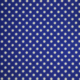 Popeline Pois 2mm. Fond Bleu Roi Pois Blanc - Ribes y Casals
