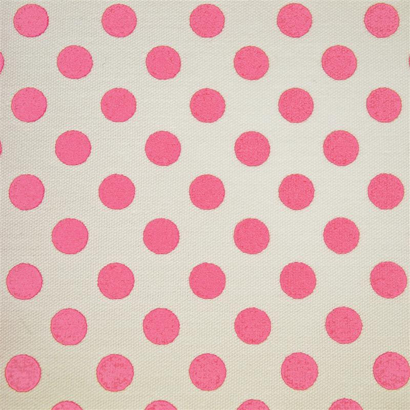Popeline Pois 2mm. Fond Blanc Pois Rose Bonbon - Ribes y Casals