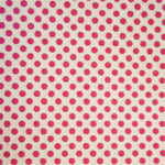 Popeline Pois 2mm. Fond Blanc Pois Fucshia - Ribes y Casals