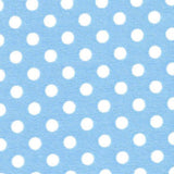 Popeline Pois 2mm. Fond Céleste Pois Blanc - Ribes y Casals