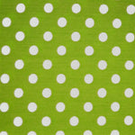 Popeline Pois 2mm. Fond Pistache Pois Blanc - Ribes y Casals