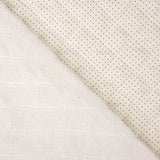 Forro Acolchado Ligero Crudo con Topitos Beige - Ribes y Casals