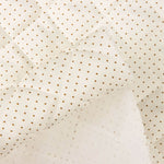 Forro Acolchado Ligero Crudo con Topitos Beige - Ribes y Casals