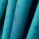 Doublure Rayonne Pois Bleu Vert - Ribes y Casals