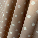 Doublure Rayonne Pois Camel Vert - Ribes y Casals