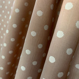 Doublure Rayonne Pois Camel Vert - Ribes y Casals