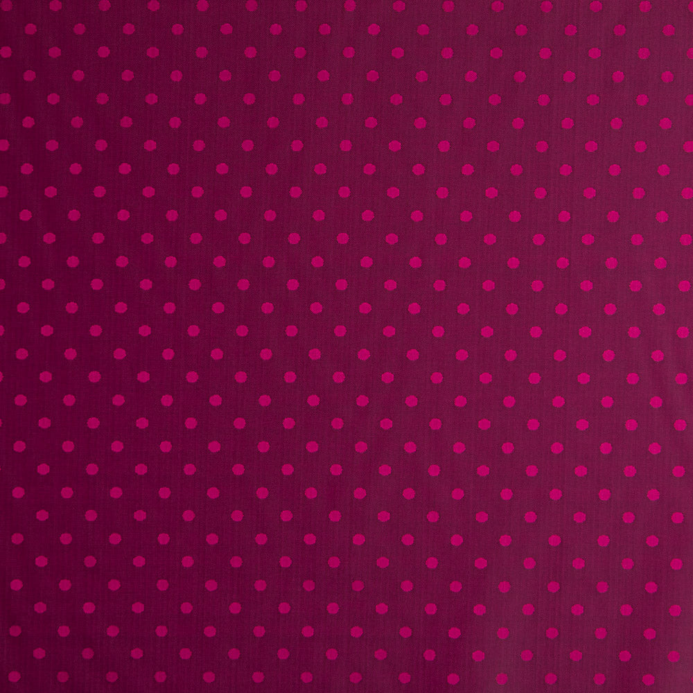 Doublure Rayonne Pois Fuchsia Foncé - Ribes y Casals