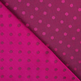 Doublure Rayonne Pois Fuchsia Foncé - Ribes y Casals