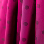 Doublure Rayonne Pois Fuchsia Foncé - Ribes y Casals