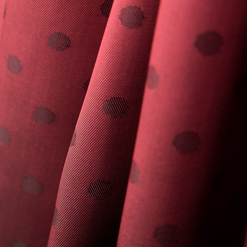 Doublure Rayonne Pois Grenat - Ribes y Casals