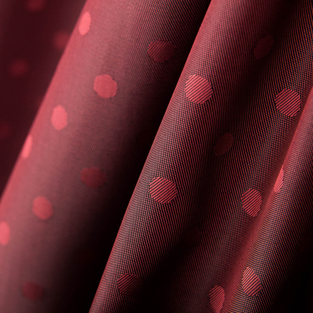 Doublure Rayonne Pois Grenat - Ribes y Casals