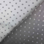 Doublure Rayonne Pois Gris - Ribes y Casals