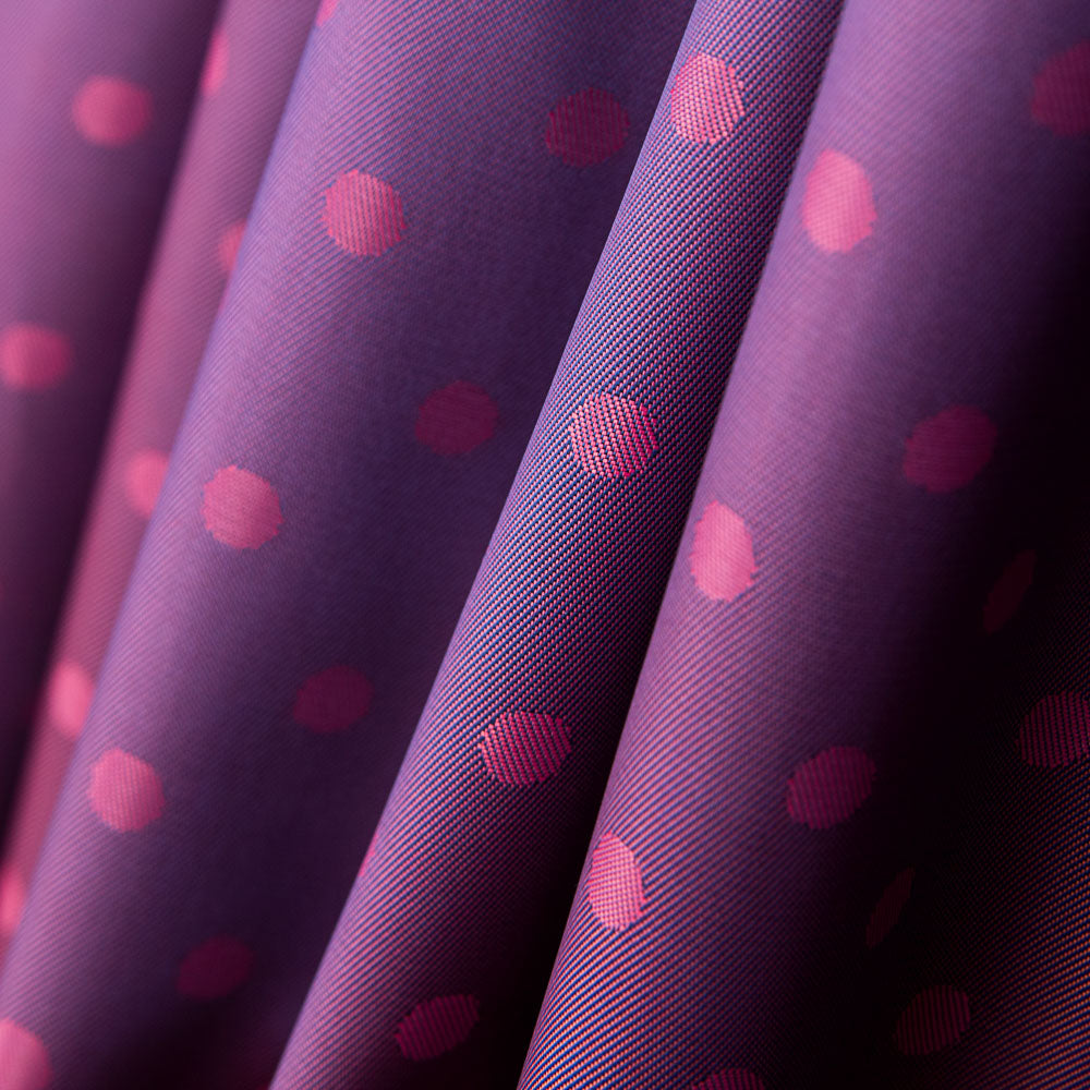 Doublure Rayonne Pois Pourpre - Ribes y Casals