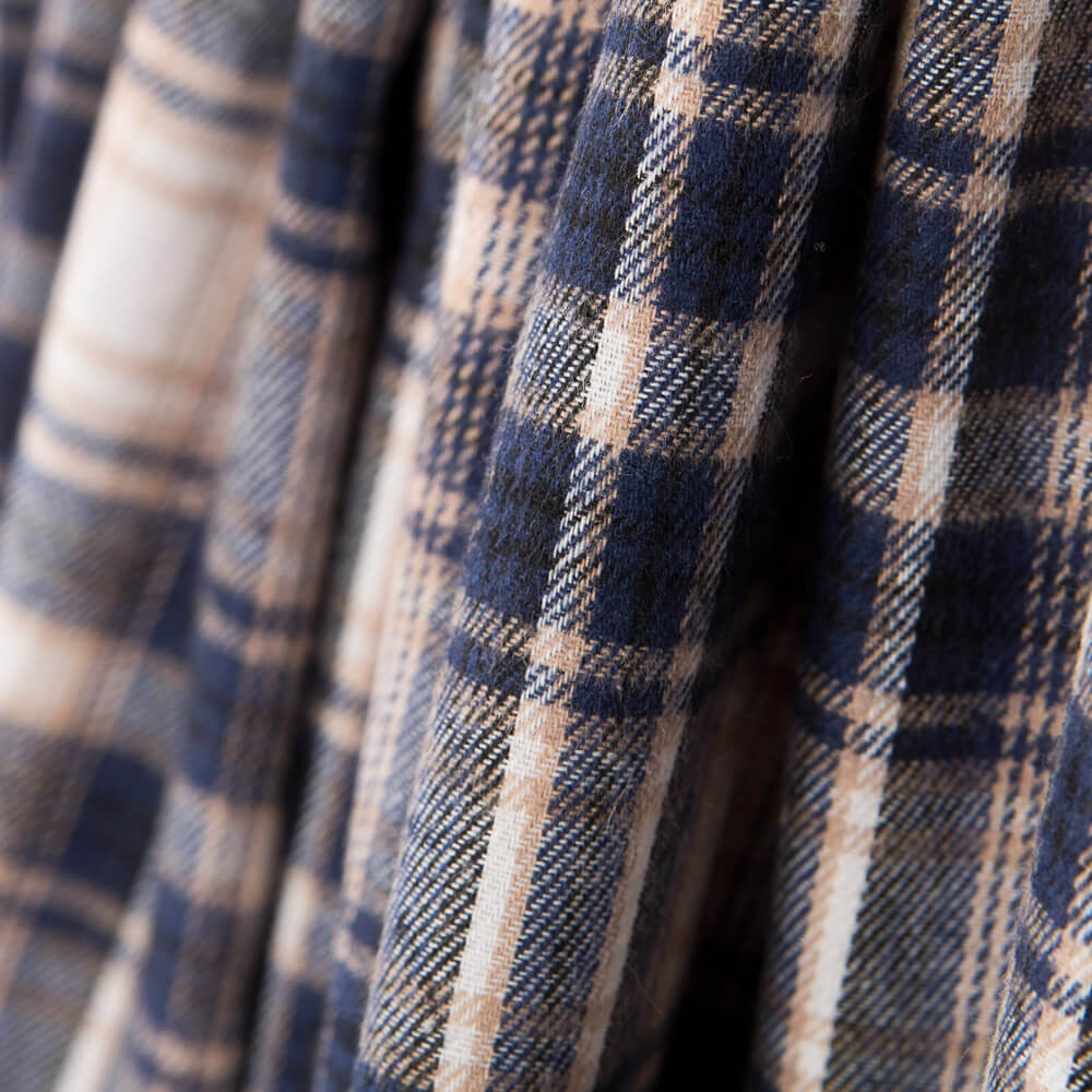 Flanelle Carreaux Bûcheron Bleu - Ribes y Casals