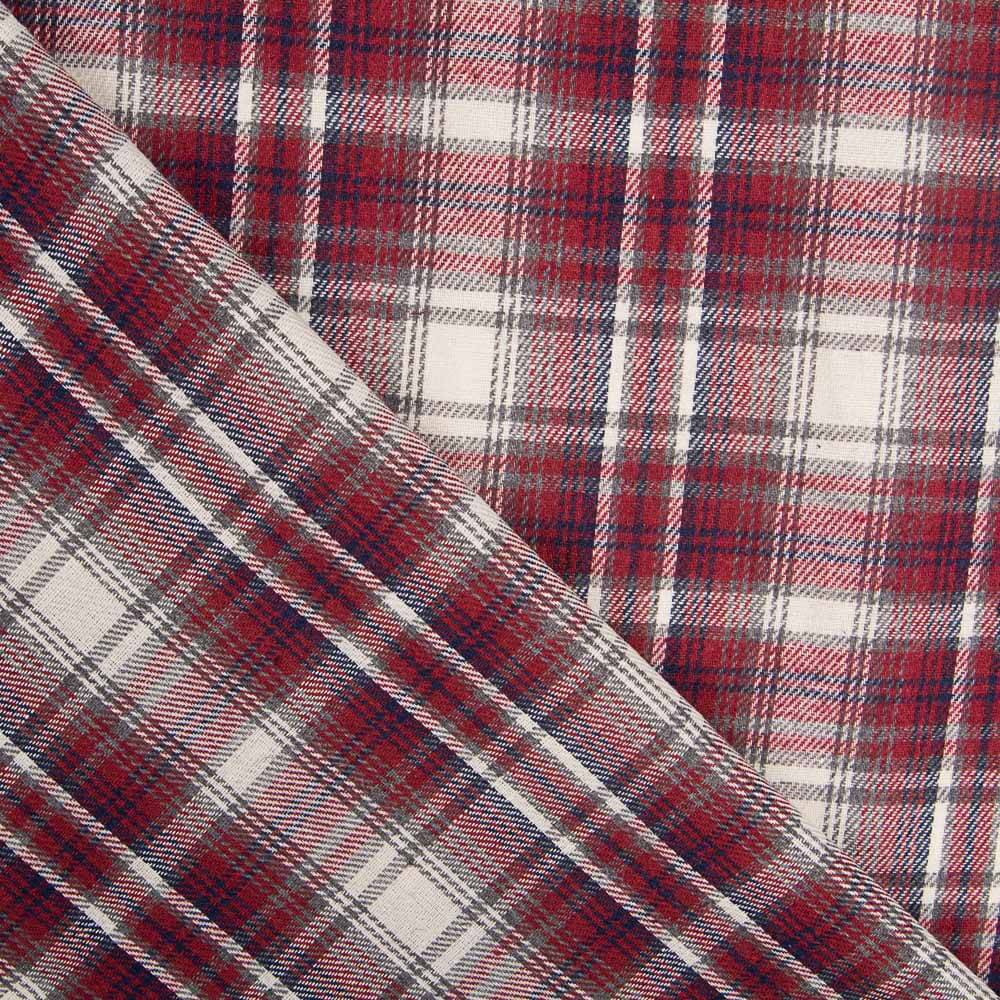 Flanelle Carreaux Bûcheron Bordeaux - Ribes y Casals