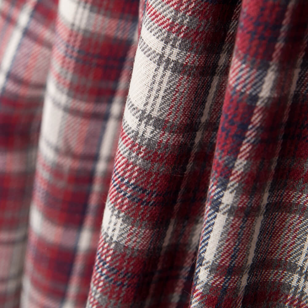 Flanelle Carreaux Bûcheron Bordeaux - Ribes y Casals