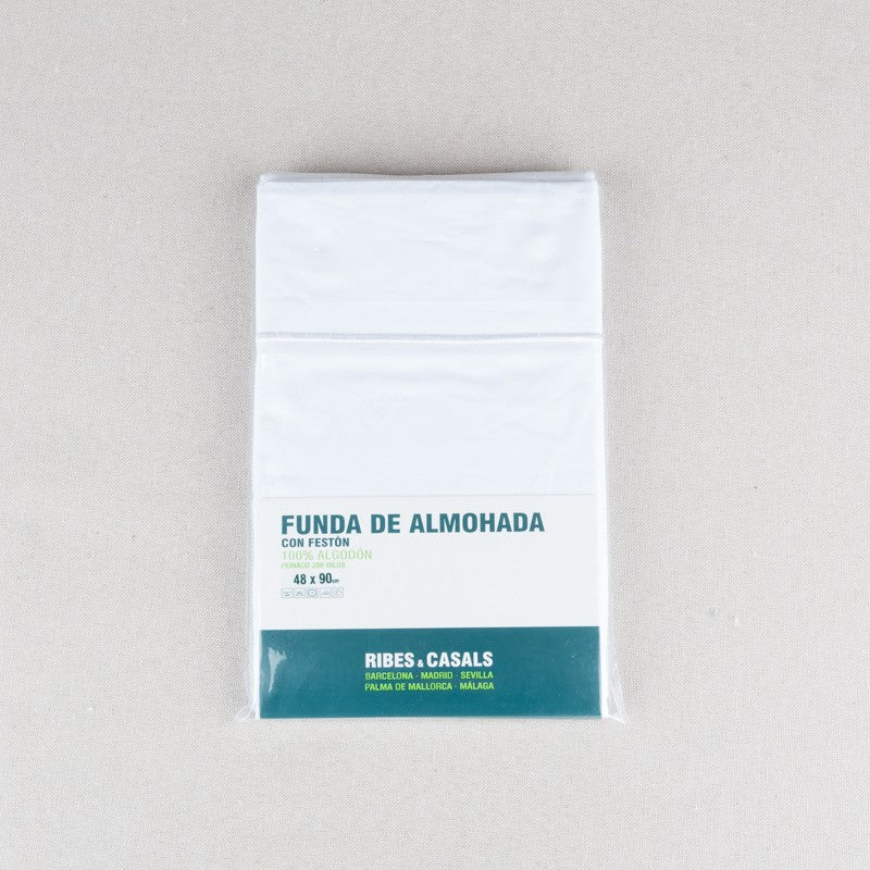 Taie Oreiller Coton Feston 48x90cm - Ribes y Casals