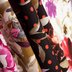 Trench stretch rouge à pois et fleurs - Ribes y Casals