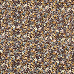 Mousseline Coton Floral Marron - Ribes y Casals