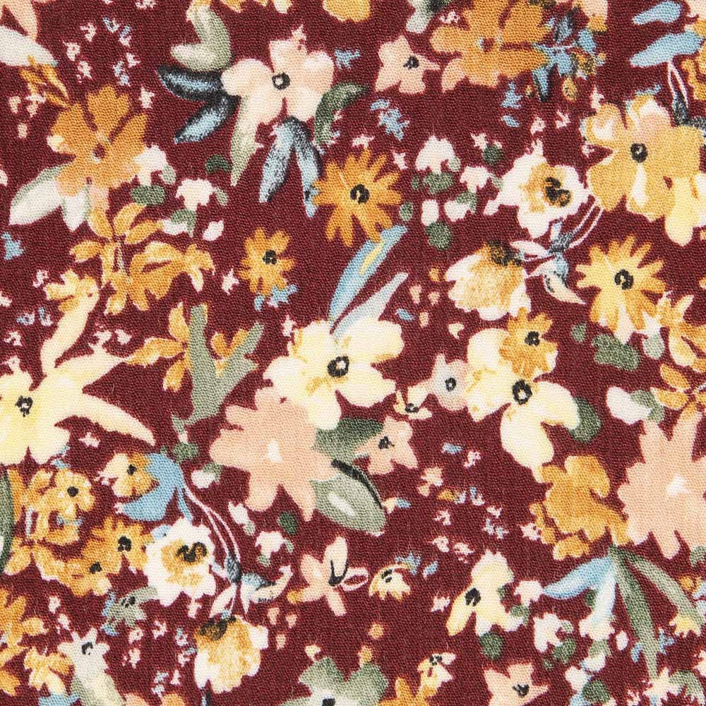 Mousseline Coton Florale Terracotta - Ribes y Casals
