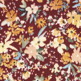 Mousseline Coton Florale Terracotta - Ribes y Casals