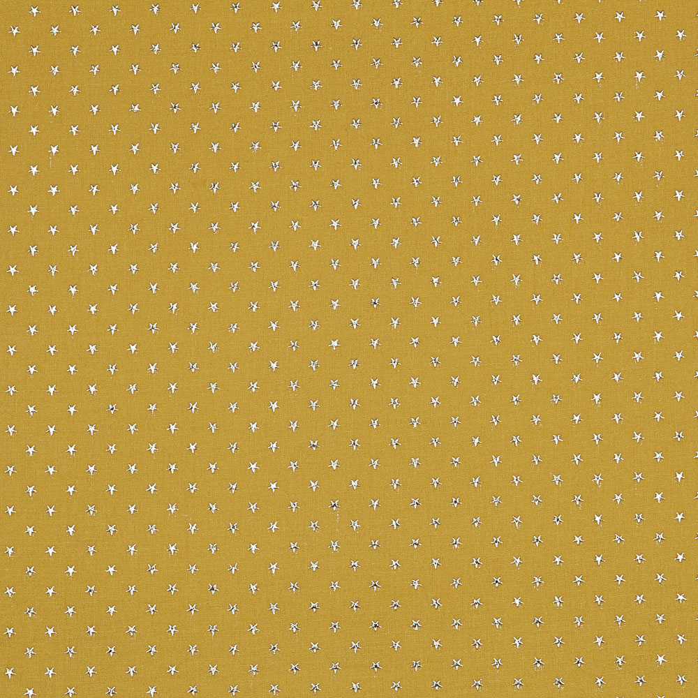 Double Gaze Lurex Étoiles Moutarde - Ribes y Casals