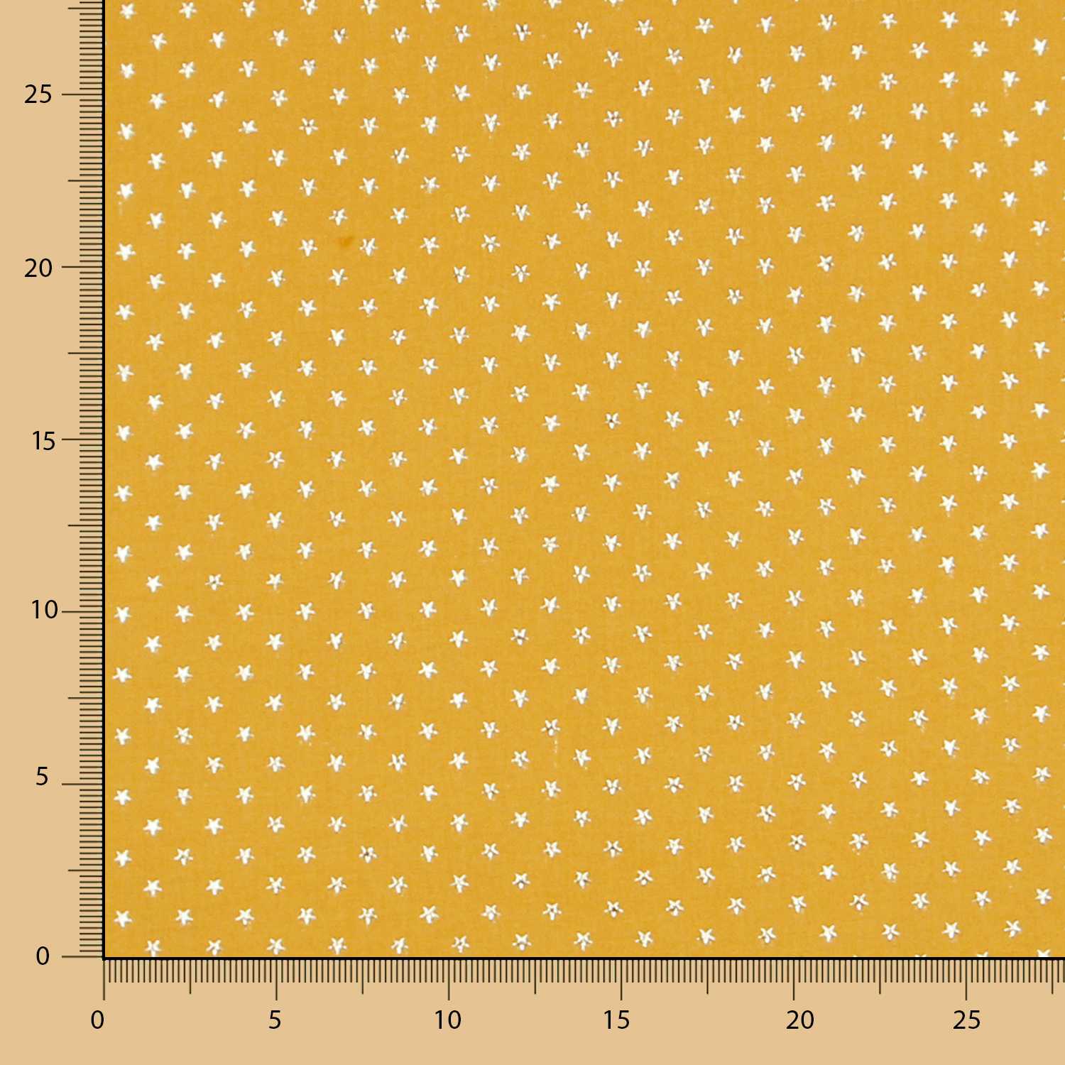 Double Gaze Lurex Étoiles Moutarde - Ribes y Casals