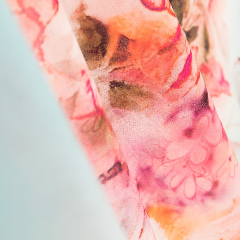 Mousseline Bouquet Vert dEau - Ribes y Casals