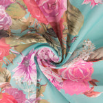 Mousseline Bouquet Vert Foncé - Ribes y Casals