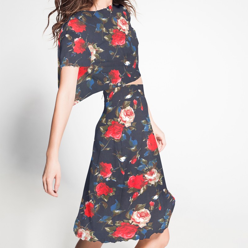 Gaze Crétonne Bleu Marine - Ribes y Casals