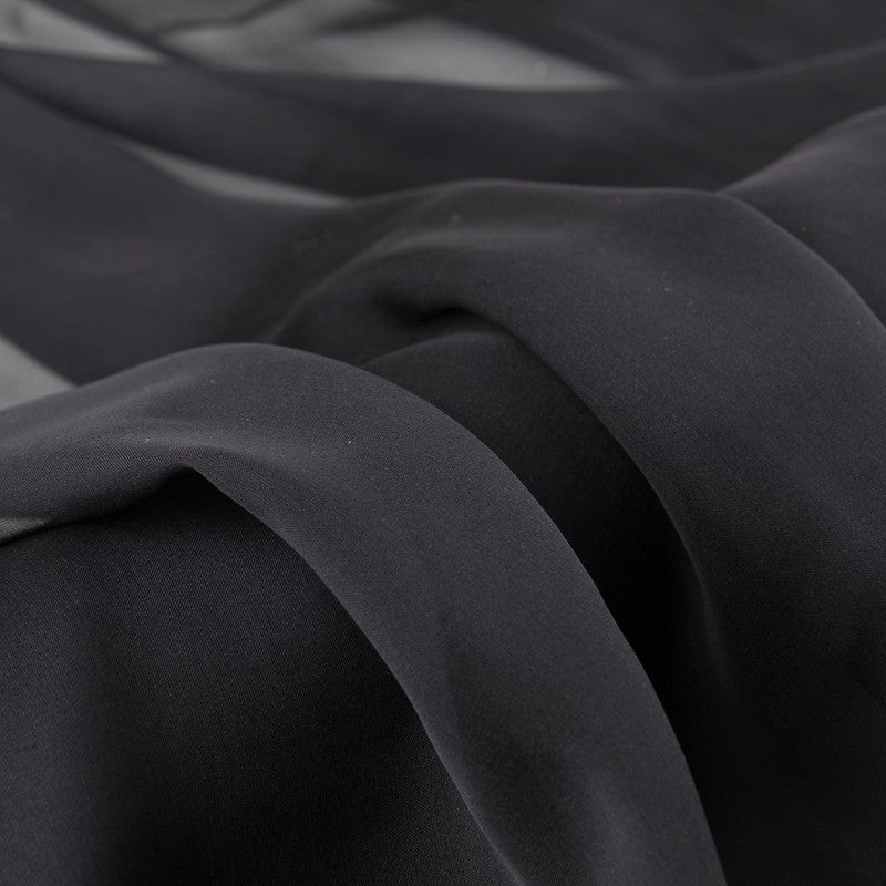 Gase de Soie Naturelle Noir - Ribes y Casals