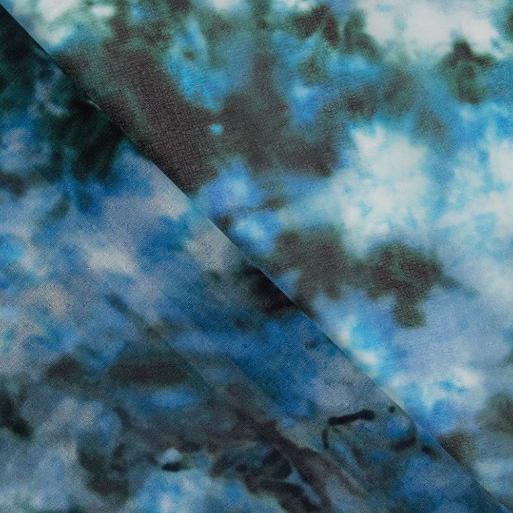 Mousseline Tie Dye Bleu - Ribes y Casals